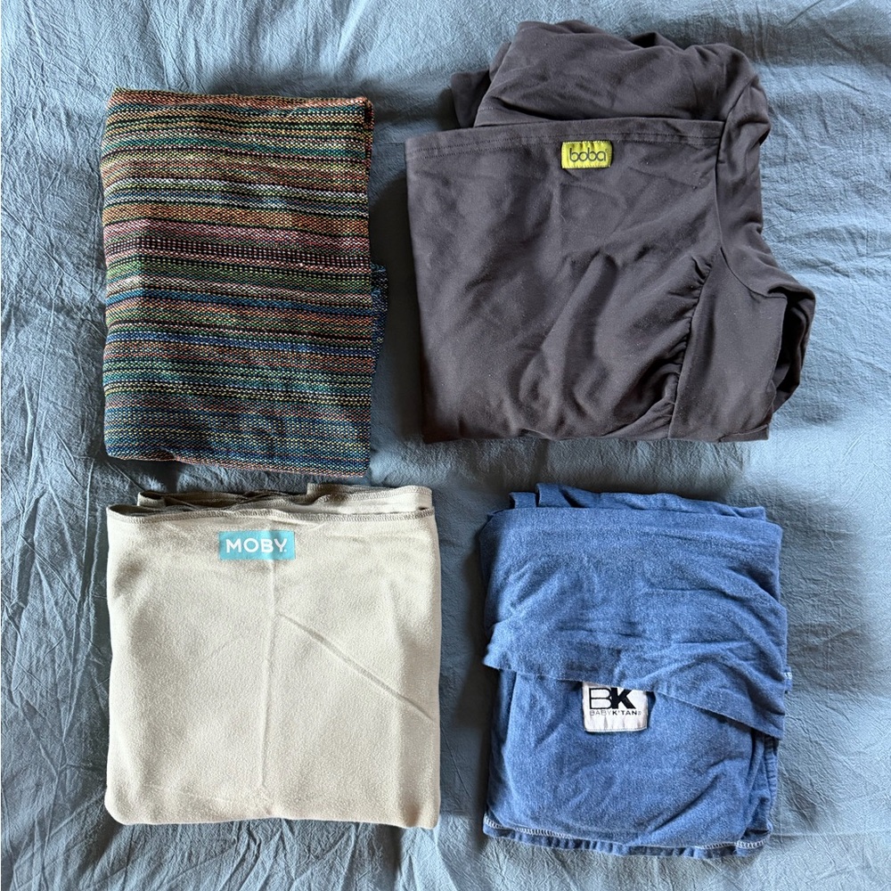 Baby Wearing Bundle: Wraps, Sling, and Sweatshirt